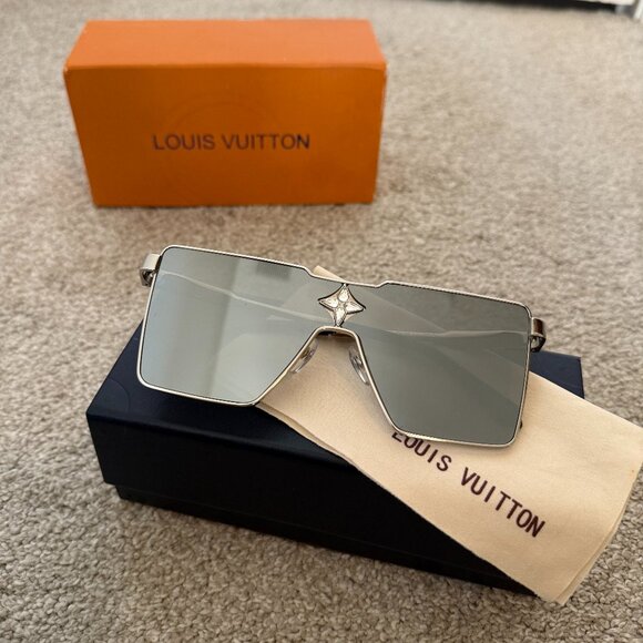 Louis Vuitton Cyclone Rimless Tinted Sunglasses - Silver Frame Z1702U - Picture 1 of 5